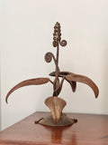 Wrought iron candle holder