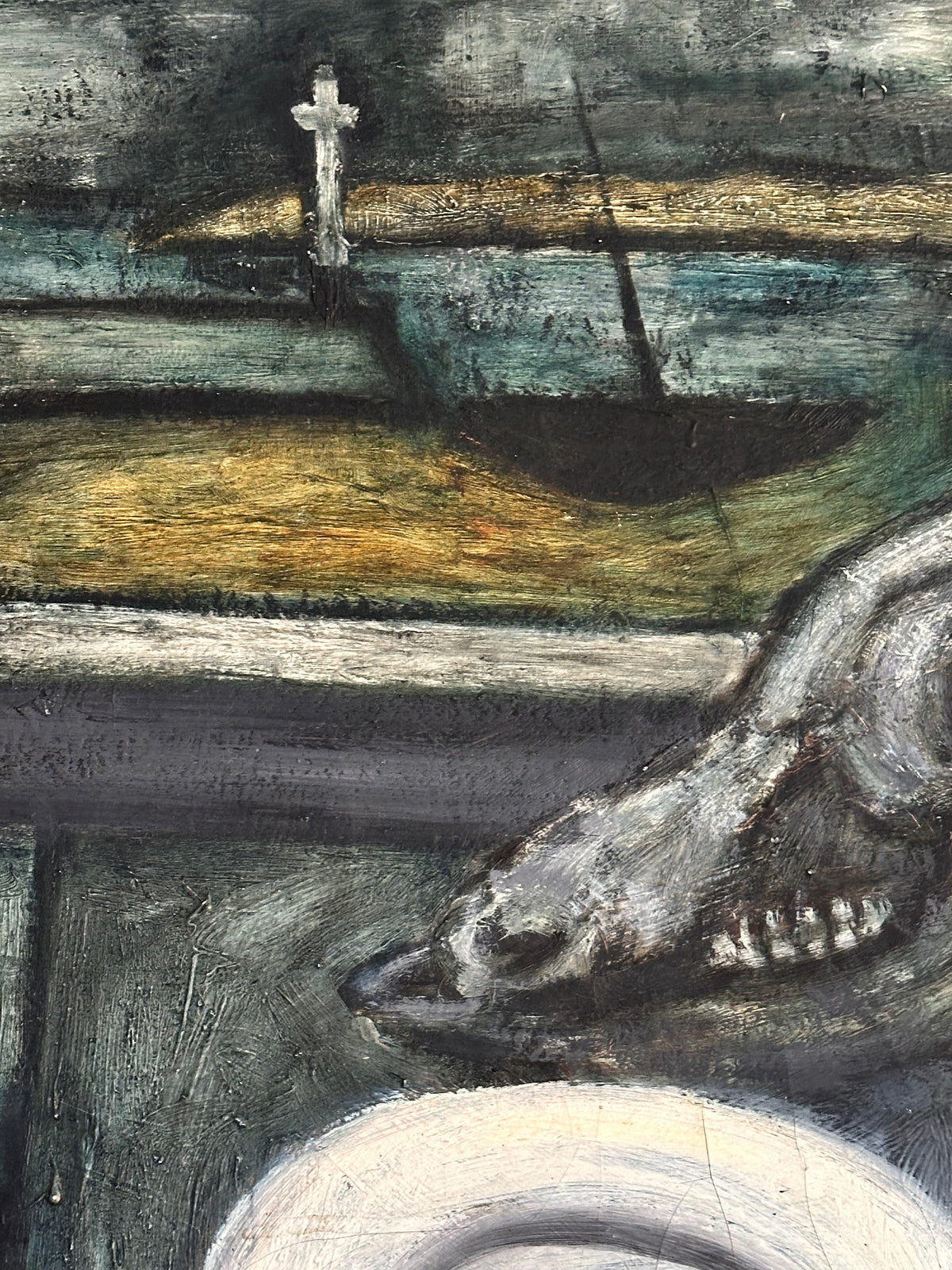 Sheep Skull Still Life